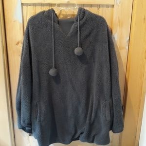 Fleece poncho